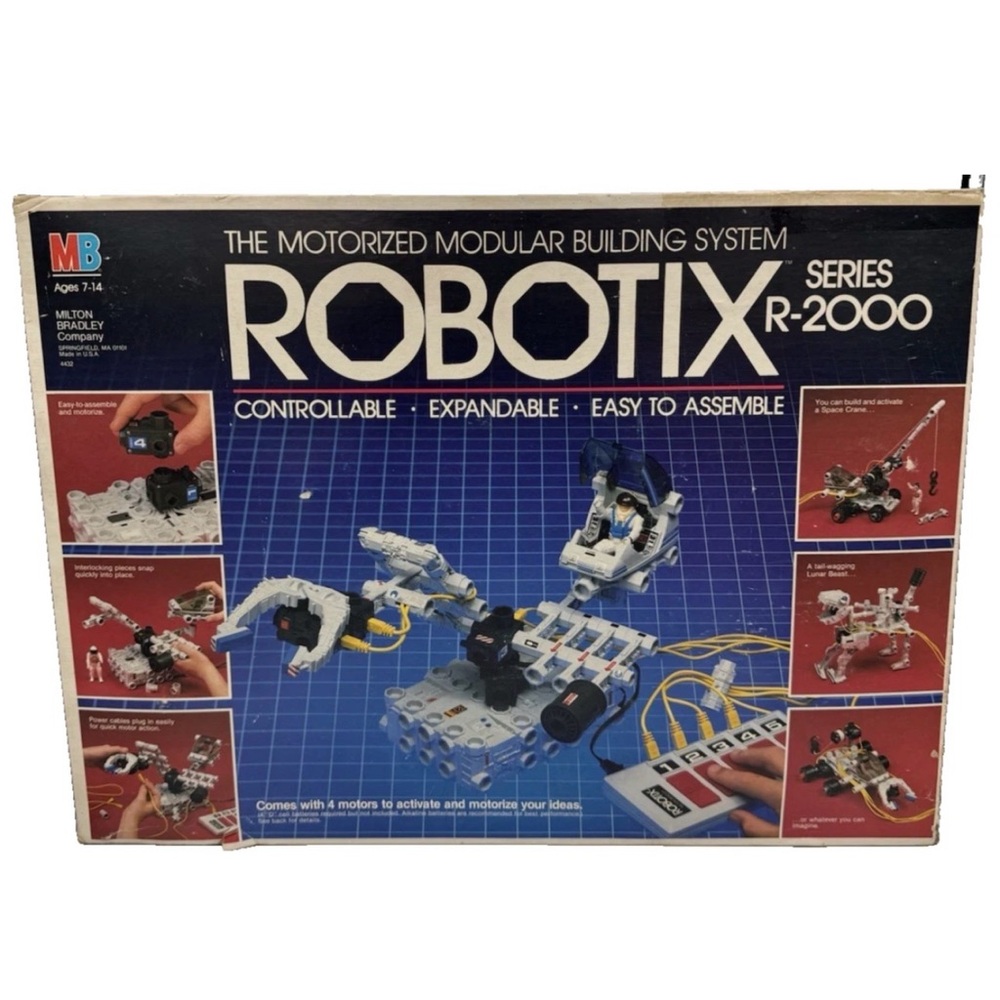 Vintage Robotix R-2000 Motorized Building System 1984 MB Tested‎ - Picture 2 of 15